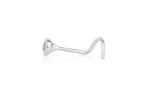 Nasen Piercing COLLET mit 2mm Diamamt und Topas