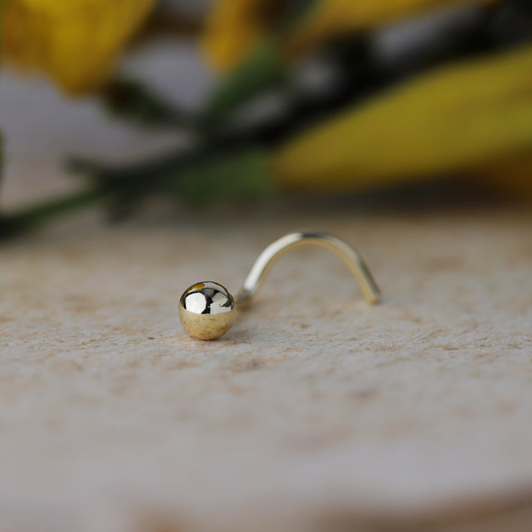 Nasen Piercing BETSY Ball Silber