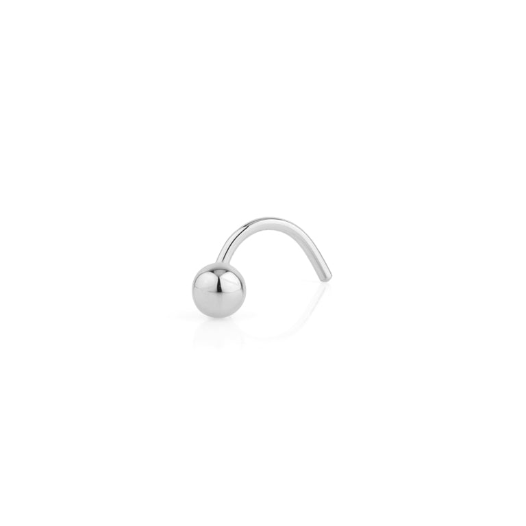 Nasen Piercing BETSY Ball Silber