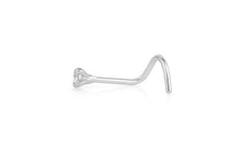 Nasen Piercing DIANA mit 1.5 mm Diamant und Topas
