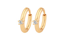 FELICITAS Creolen 2X12mm mit Diamant