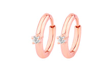 FELICITAS Creolen 2X12mm mit Diamant