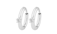 FELICITAS Creolen 2X12mm mit Diamant
