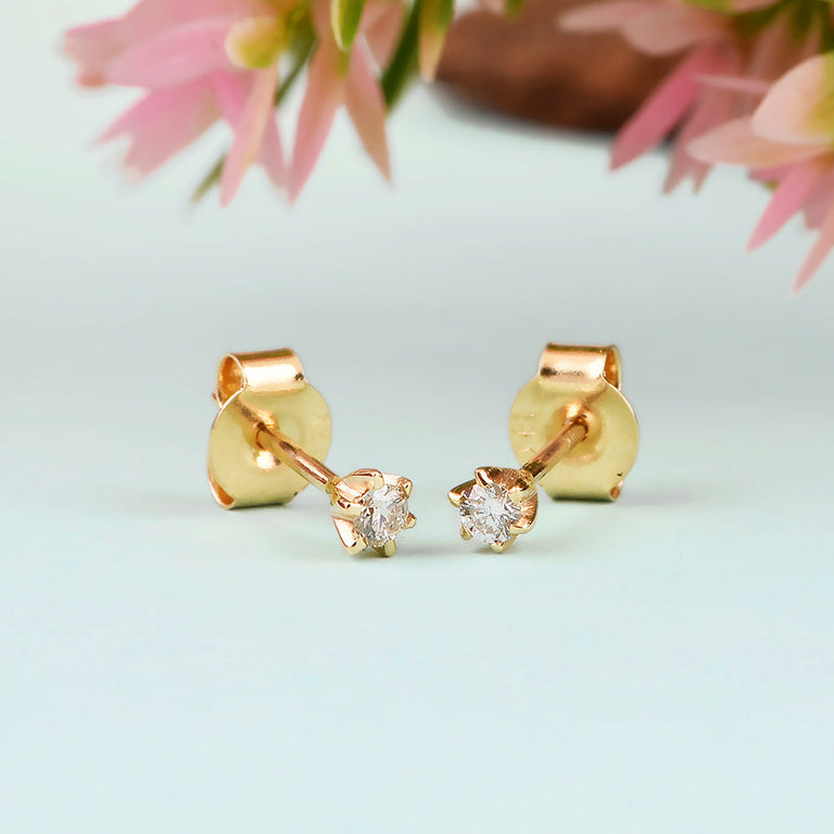 Ohrstecker BRIANA 2.5mm Diamant 18k Gold EXPRESS