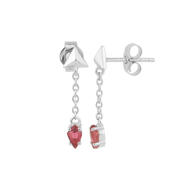 Ohrstecker KITE CHAIN mit Turmalin