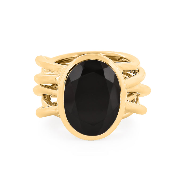Ring MARLENE Silber Onyx