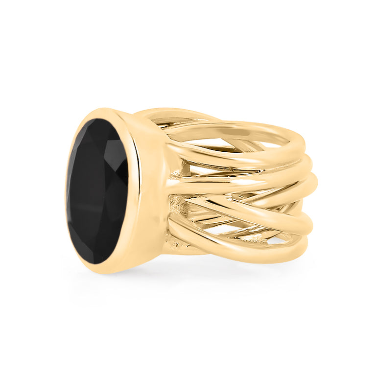 Ring MARLENE Silber Onyx