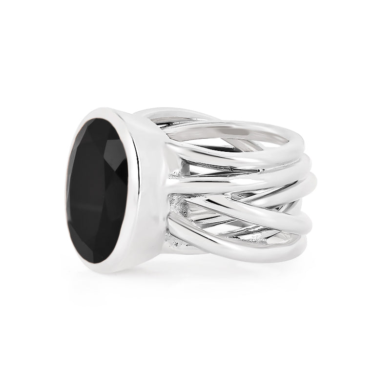 Ring MARLENE Silber Onyx