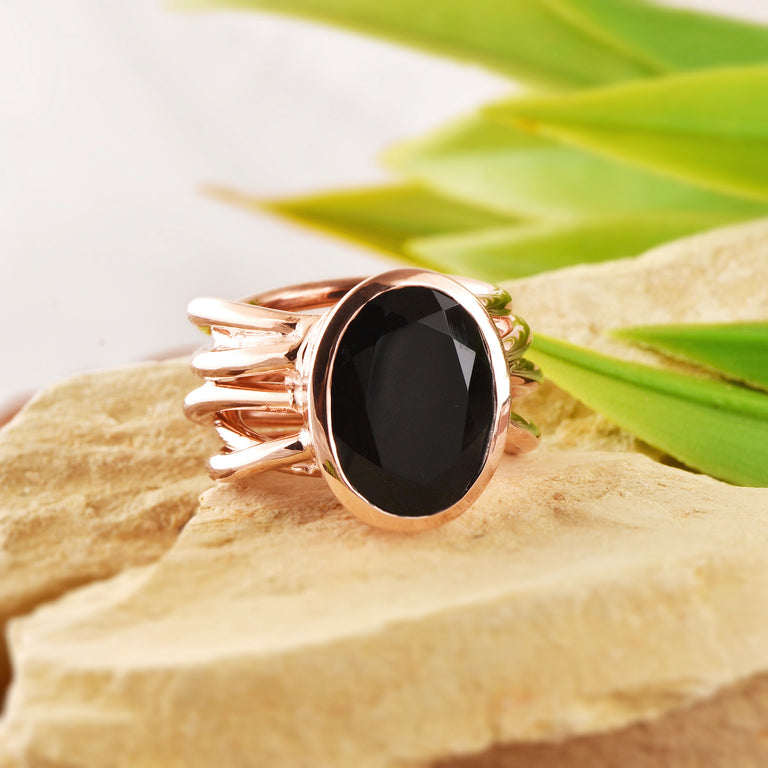 Ring MARLENE Silber Onyx