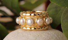 Ring JANAJA mit Perlen 16mm