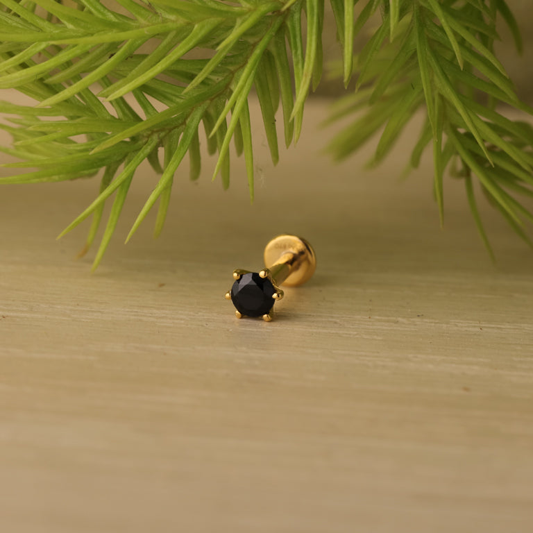 Piercing BRIANA 3mm Spinel Silber