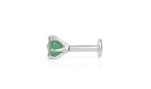 Piercing BRIANA 4mm Smaragd Silber