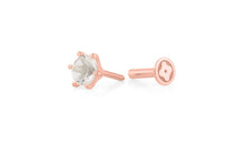 Piercing BRIANA 4mm Topas Silber