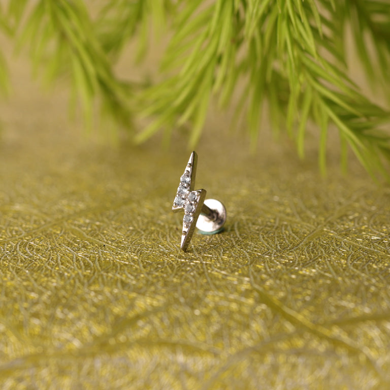 Piercing BLITZ mit Diamanten