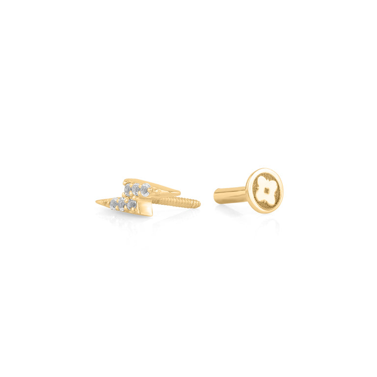 Piercing BLITZ mit Diamanten