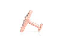 Piercing BLITZ mit Topasen Silber