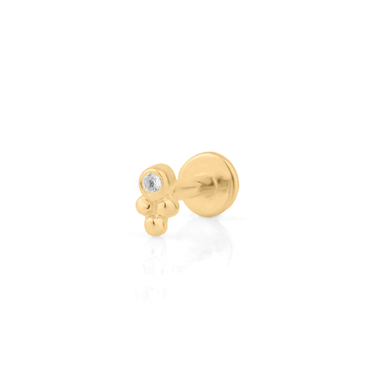 Piercing TEEGAN Diamant 18k Gelbgold