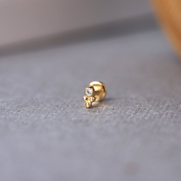 Piercing TEEGAN Diamant 18k Gelbgold