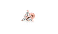 Piercing CASSIDY mit Topas Silber