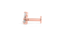 Piercing CASSIDY mit Topas Silber