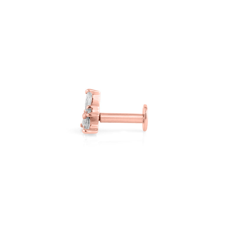 Piercing CASSIDY mit Topas Silber