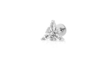 Piercing CASSIDY mit Topas Silber