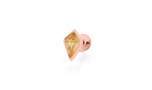 Piercing KITE  3X5 mm CITRIN Drachenform