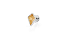 Piercing KITE  3X5 mm CITRIN Drachenform