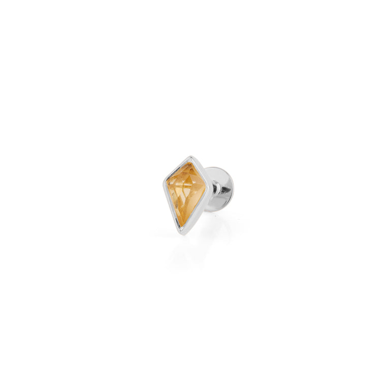 Piercing KITE  3X5 mm CITRIN Drachenform