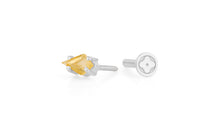 Piercing KITE Krapfenfassung  3X5 mm CITRIN