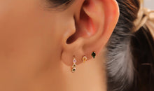 Piercing KITE Krapfenfassung  3X5 mm CITRIN