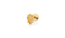 Piercing KITE Krapfenfassung  3X5 mm CITRIN