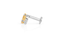 Piercing KITE Krapfenfassung  3X5 mm CITRIN