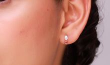 Piercing DELPHI mit Mondstein und Turmalin