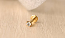 Piercing DIANA 2.5mm Topas Silber