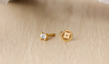 Piercing DIANA 2.5mm Topas Silber