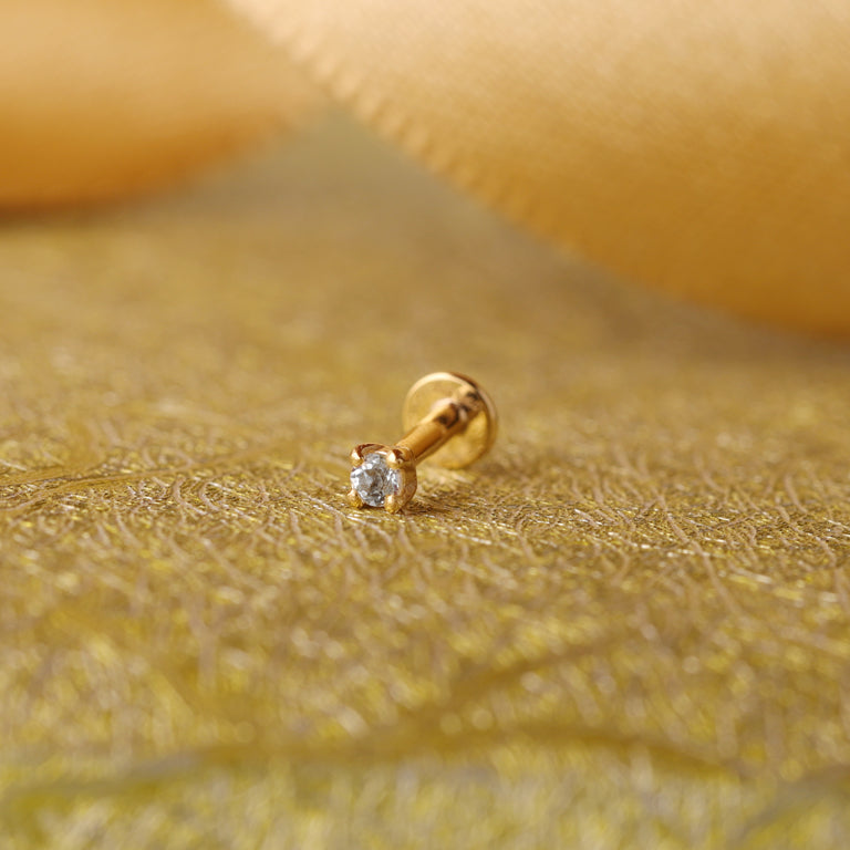 Piercing DIANA 2.5mm Topas Silber