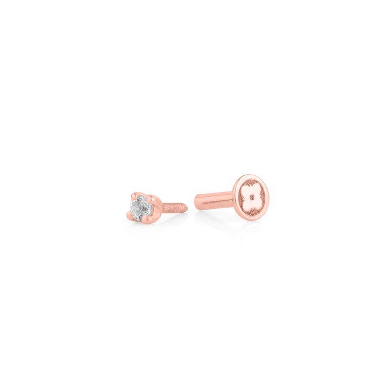 Piercing DIANA 2.5mm Topas Silber