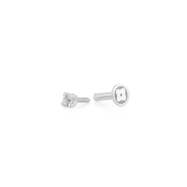 Piercing DIANA 2.5mm Topas Silber