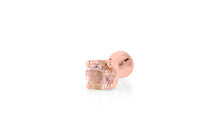 Piercing DIANA 3mm Rosaturmalin Silber