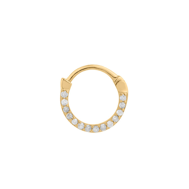 Piercing KENSY 10mm Diamanten 9k Gold