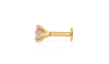 Piercing BRIANA 4mm Pinkturmalin Silber