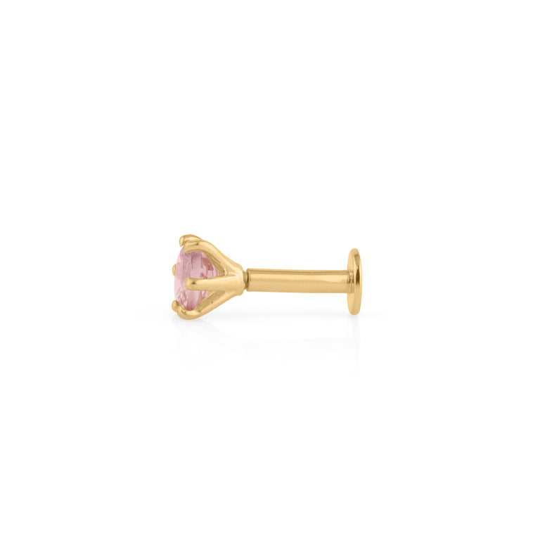 Piercing BRIANA 4mm  Pinkturmalin