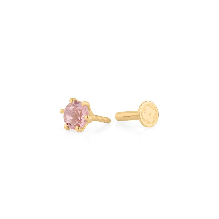 Piercing BRIANA 4mm  Pinkturmalin