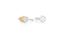 Piercing KITE Krapfenfassung  3X5 mm ROSENQUARZ