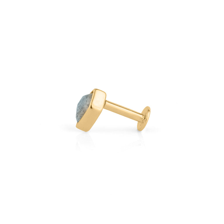 Piercing KITE  3X5 mm LABRADORIT Drachenform