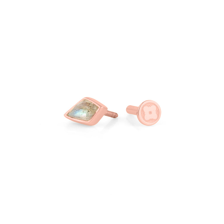 Piercing KITE  3X5 mm LABRADORIT Drachenform