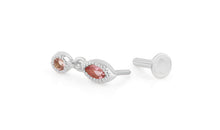 Piercing LIANNE Turmalin hellrosa Silber