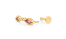 Piercing LIANNE Turmalin hellrosa Silber