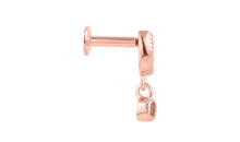 Piercing LIANNE Turmalin hellrosa Silber